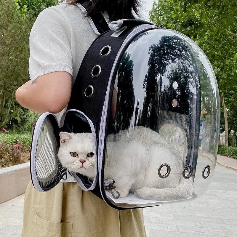 Breathable Transparent Pet Cat Carrying Bag Space Backpack