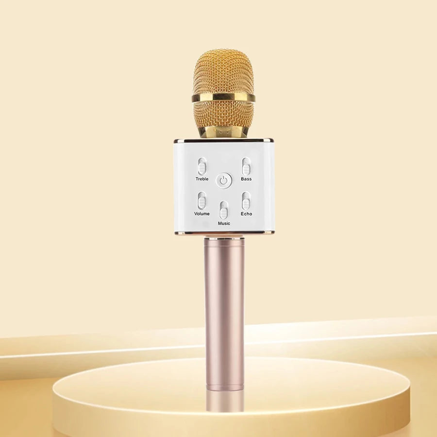 TANALAZ K20 Bluetooth Wireless Karaoke Microphone with LED Light Portable Singing Machine for Home Parties and Gifts