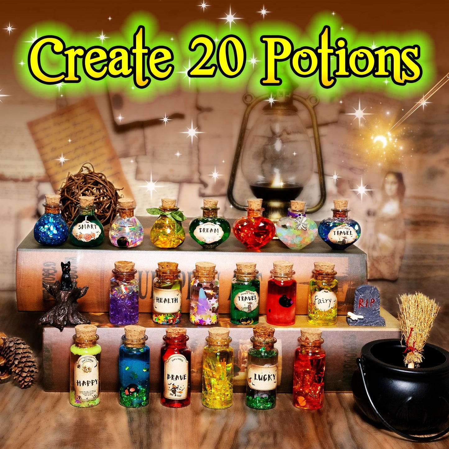 DIY Fairy Magical Potions Kit for Kids - Color Changing and Freezing Potions Art Craft Science Experiment Set
