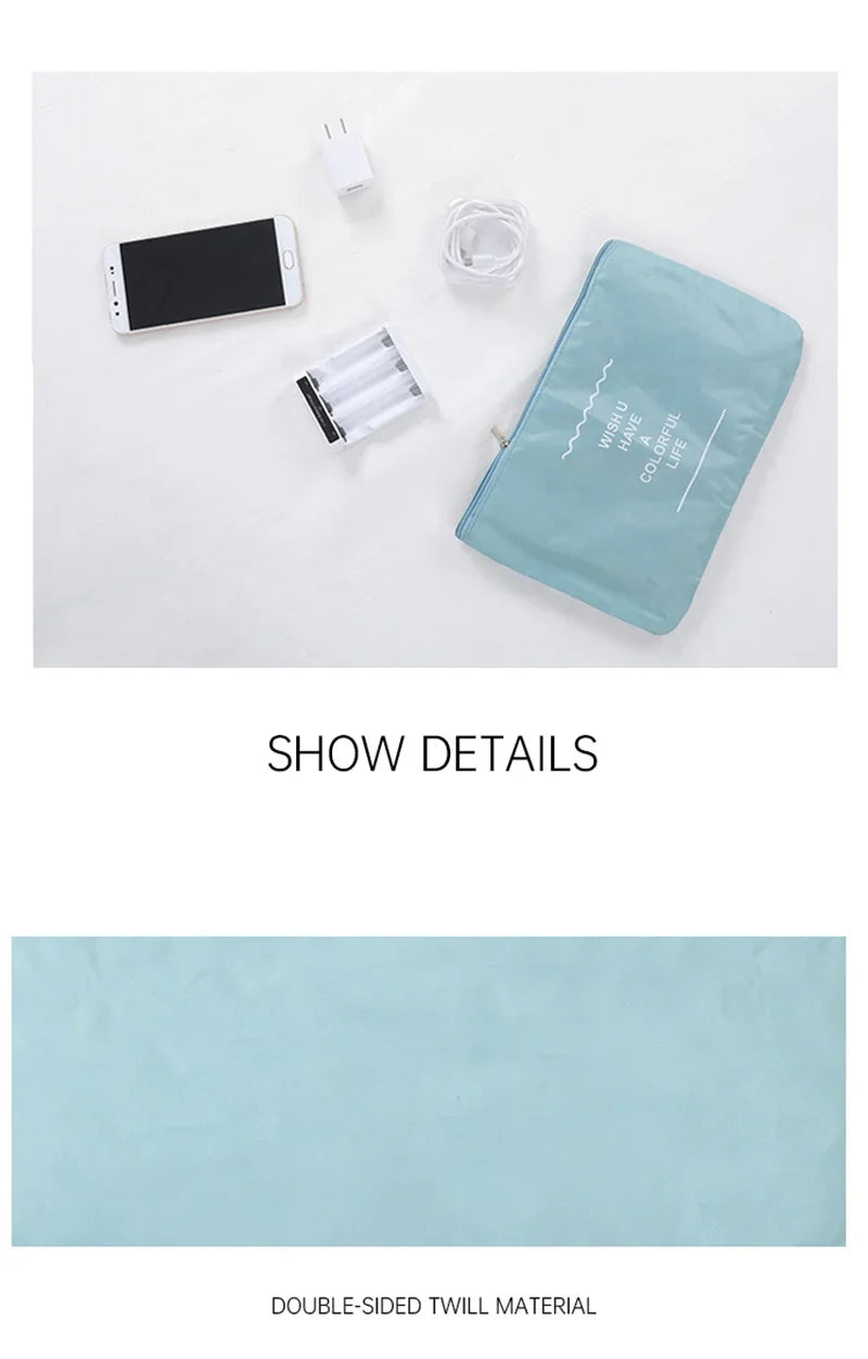 7Pcs Folding Travel Organizer Storage Bags Set for Clothes and Shoes