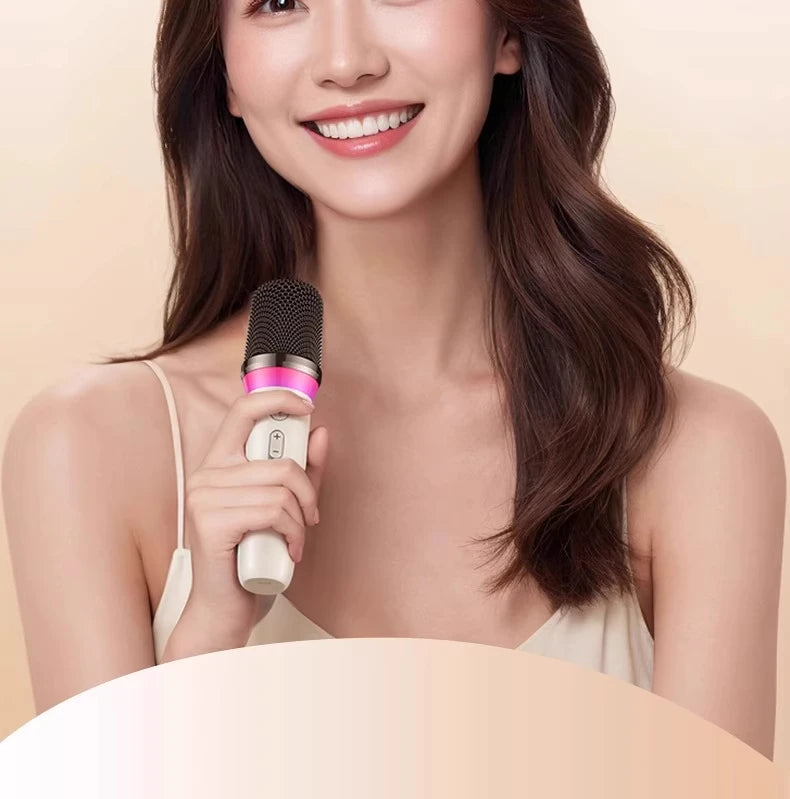 Kinglucky K26 Portable Karaoke Machine with Wireless Microphones for Home Family Fun and Children's Parties