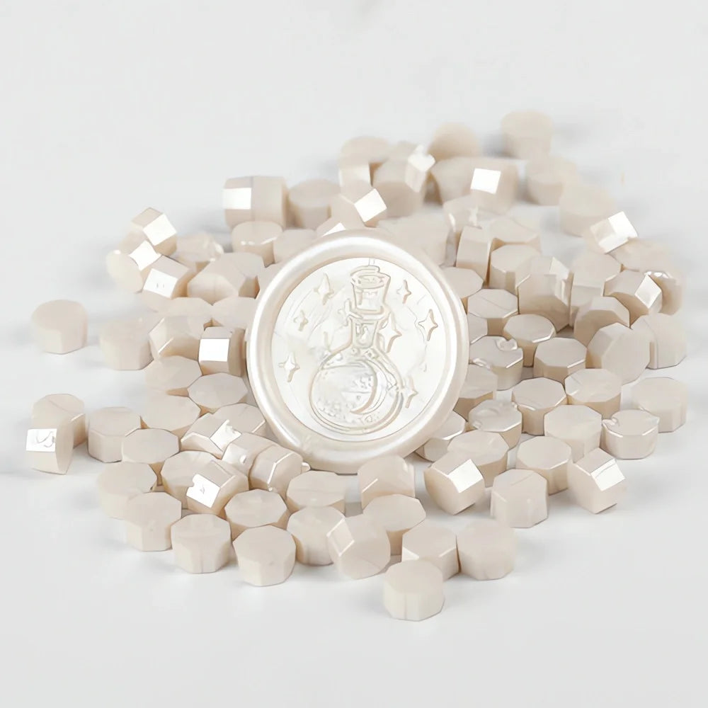 100Pcs Color Sealing Multicolor Wax Seal Beads for DIY Wedding Invitations and Gift Wrapping