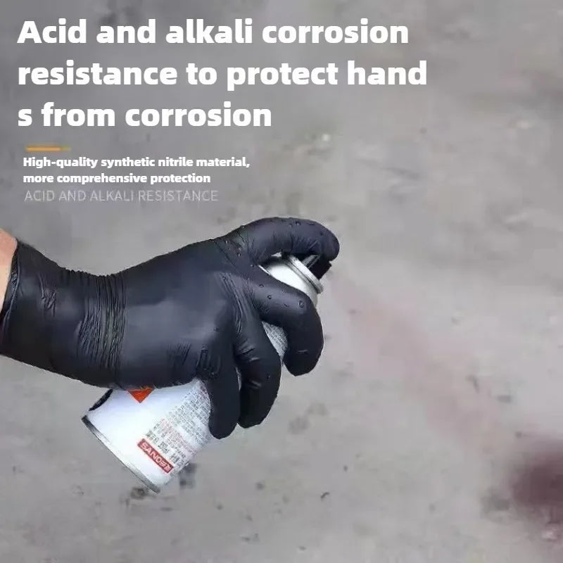 Disposable Nitrile Waterproof Gloves for Kitchen and Household Cleaning Tasks