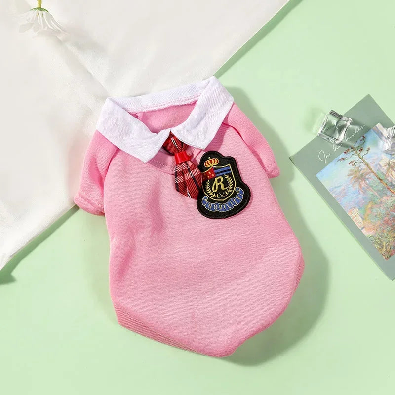 Couple Pet Dog Uniform Clothes for Small Medium Dogs Costume Puppy Pet Shirt Clothes for Dogs