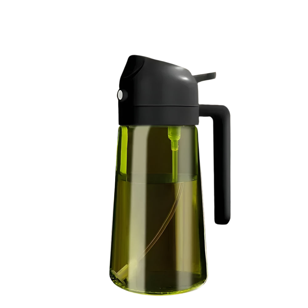 Olive Oil Dispenser Bottle 470ml – Light-Blocking Dark Glass Design