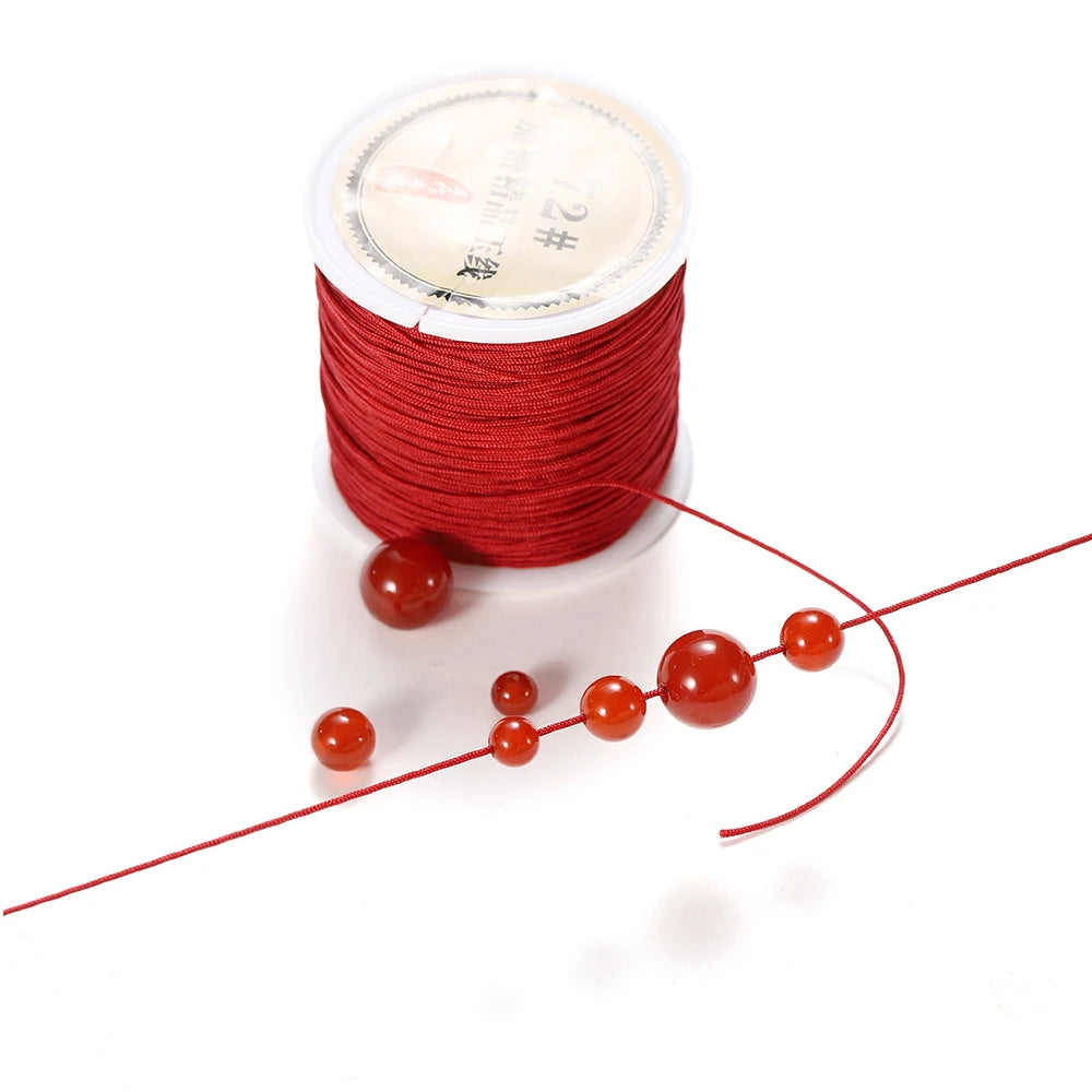 10/50M 0.8mm Nylon Thread Cord for DIY Jewelry Making