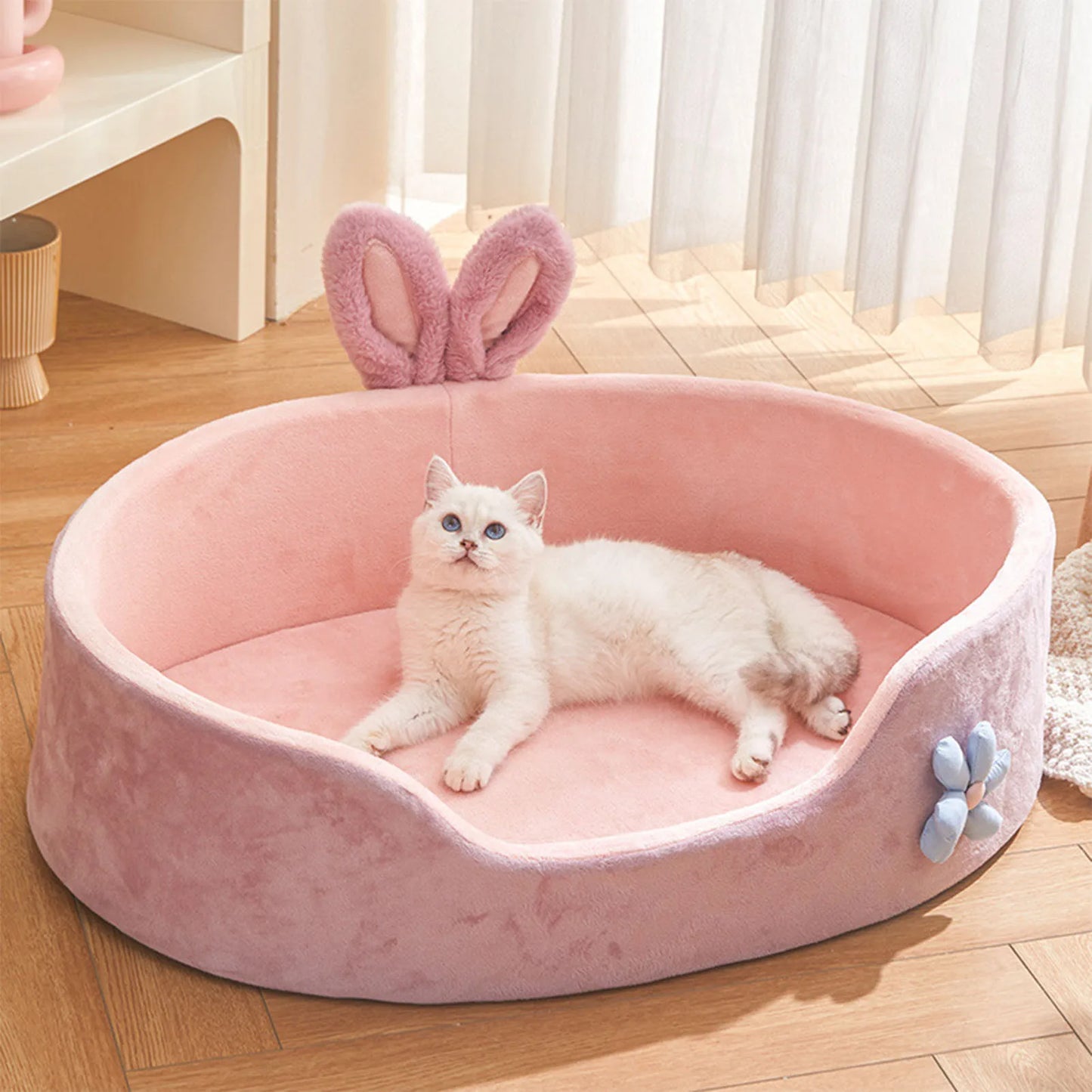 Detachable Washable Pet Bed for Dogs and Cats Soft Comfortable Warm Design All Season Use