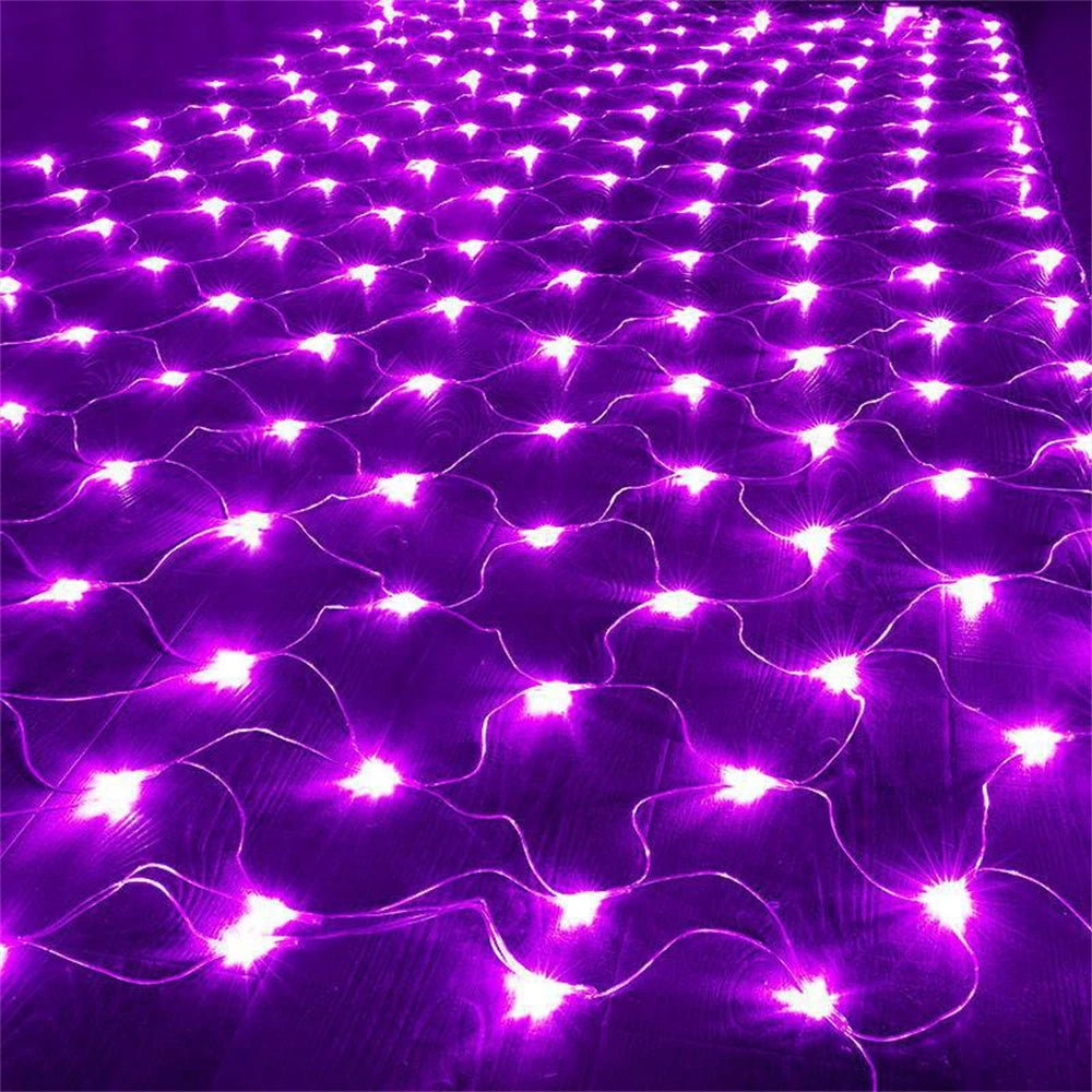 Net Mesh Led Lights 3M/6M/12M LED String Christmas Fairy Curtain Garland Outdoor Waterproof For Party Garden Wedding Decoration
