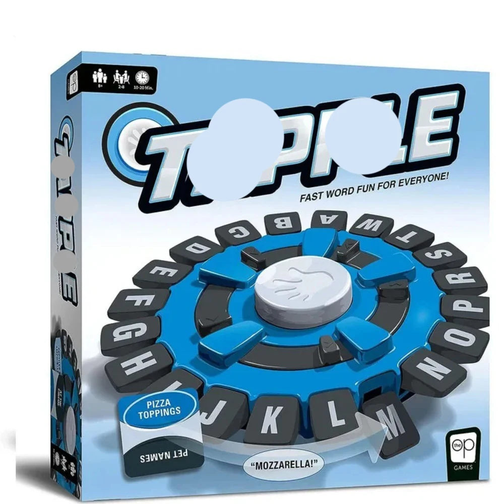 Children's Educational Table Toys English Spanish Alphabet Game Interactive Turntable Family Game