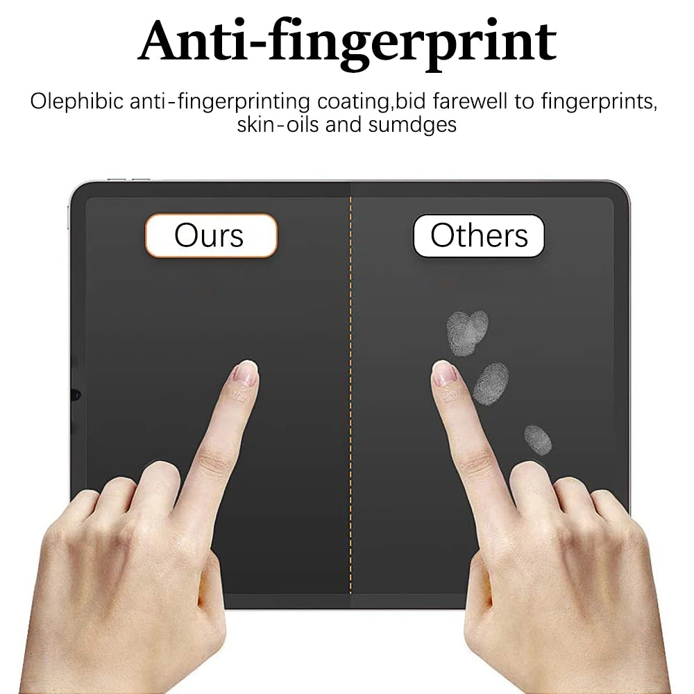 3 protectores de pantalla con tacto de papel para Samsung Galaxy Tab S7, S8, S9 Plus, Ultra A9, Samsung Tab S6 Lite, S7, S9 Fe, A8, A7, sin cristal