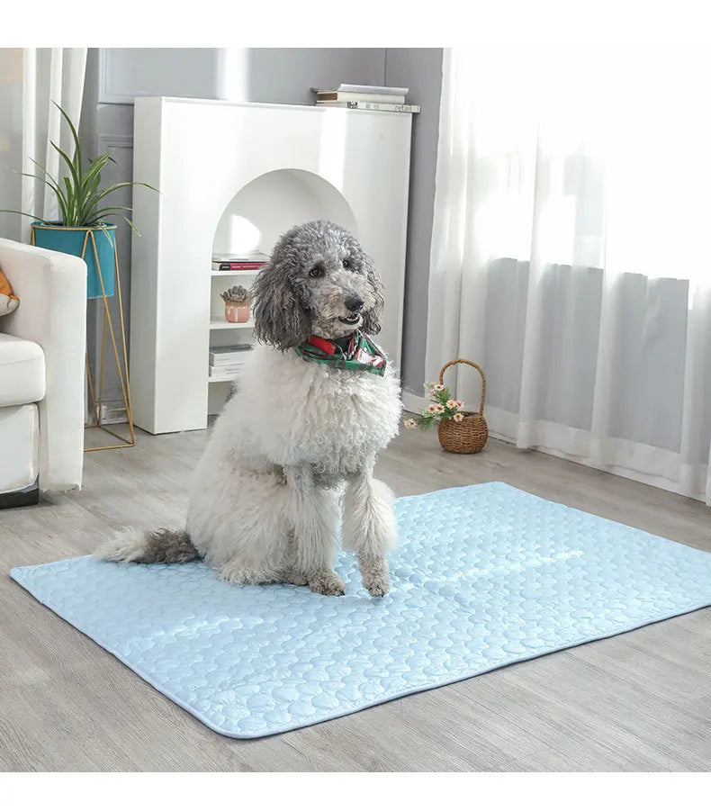 Dog Cooling Mat Summer Pad Breathable Washable Pet Bed
