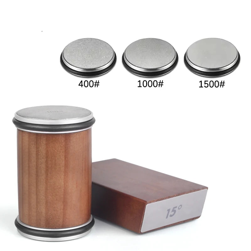 Rolling Knife Sharpener Kit with Magnetic Holder and Diamond Stones