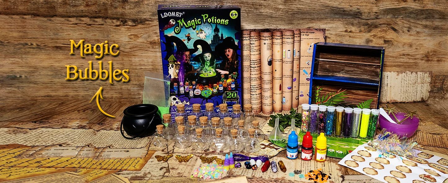DIY Fairy Magical Potions Kit for Kids - Color Changing and Freezing Potions Art Craft Science Experiment Set
