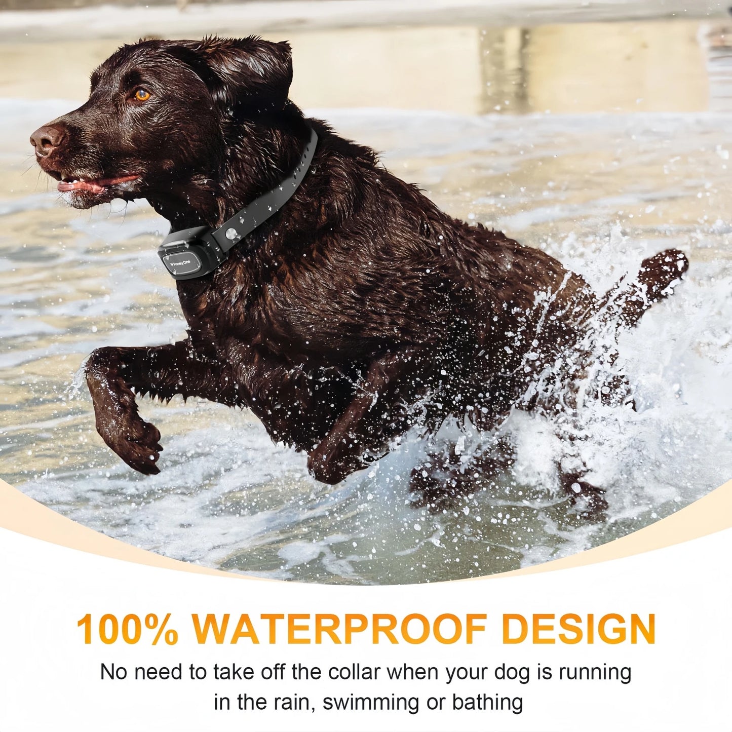 3500FTDigital Dog Training Collar Waterproof Rechargeable Remote Control Pet with LCD Display for All Size Shock Vibration Sound