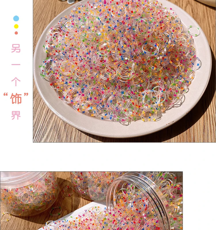 Girls Disposable Rubber Band Scrunchies Cute Baby Hair Accessories