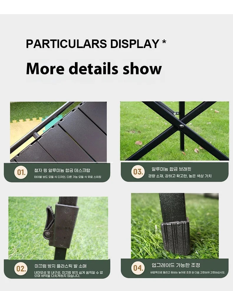 Lohascamping Camping Table IGT Folding Adjustable BBQ Table