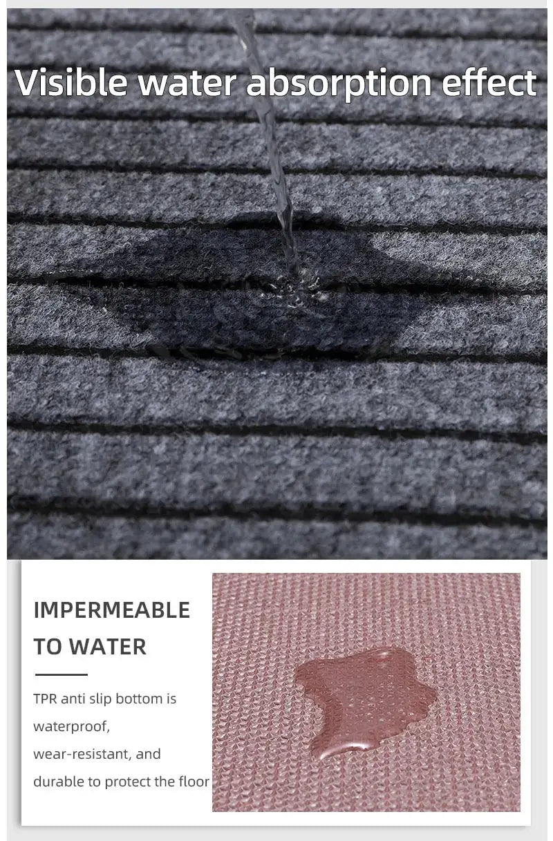 Alfombrilla cuadrada minimalista moderna: duradera, resistente a las manchas y la decoloración, base de goma antideslizante, lavable a máquina para interior y exterior