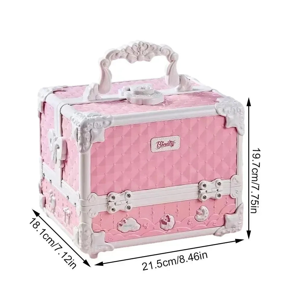 Kids Washable Makeup Kit for Girls Safe Real Cosmetics Set for Toddlers Princess Birthday Gift Toy