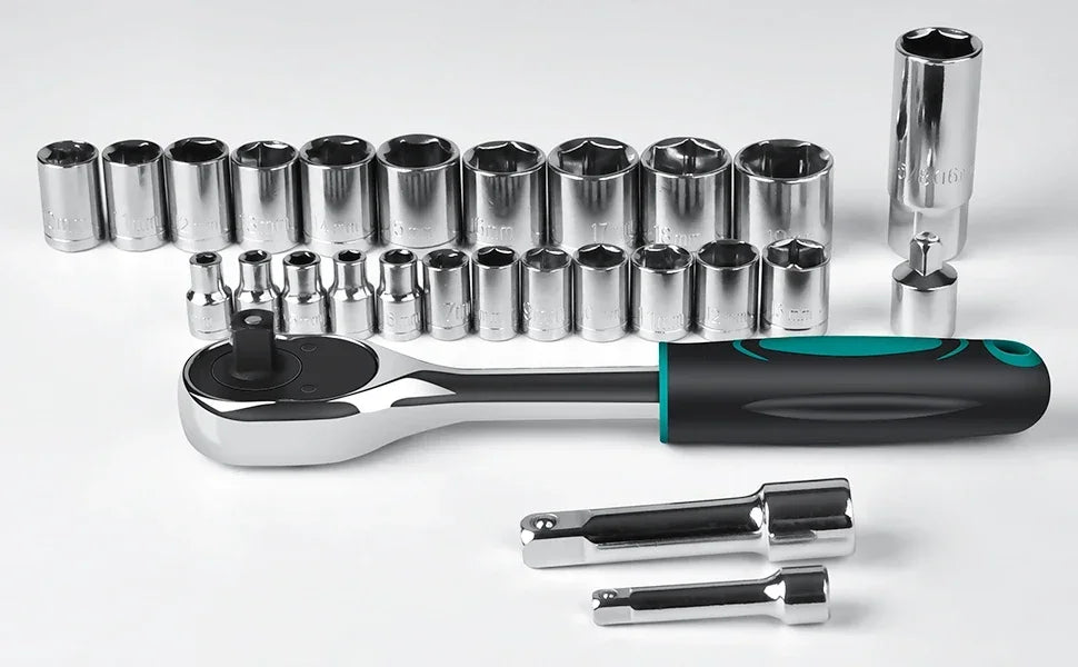 79 Piece Home Auto Repair Tool Kit with Plastic Toolbox Storage