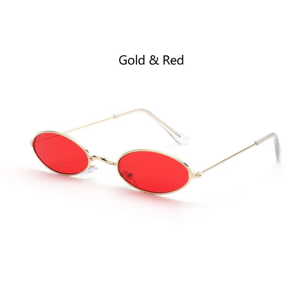 Retro Small Oval Sunglasses Vintage Shades for Men Women 2023