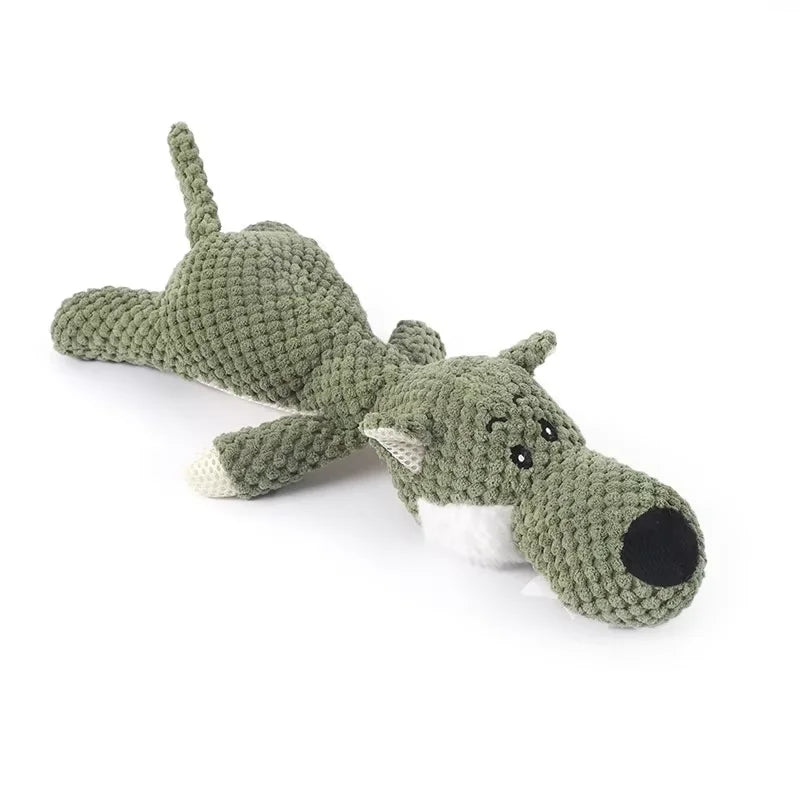 New Pet Toy Dog Interactive Plush Toys Bite Grinding Teeth Clean Teeth Bite Resistant Vocal Animals Pet Plush Toy Supplies
