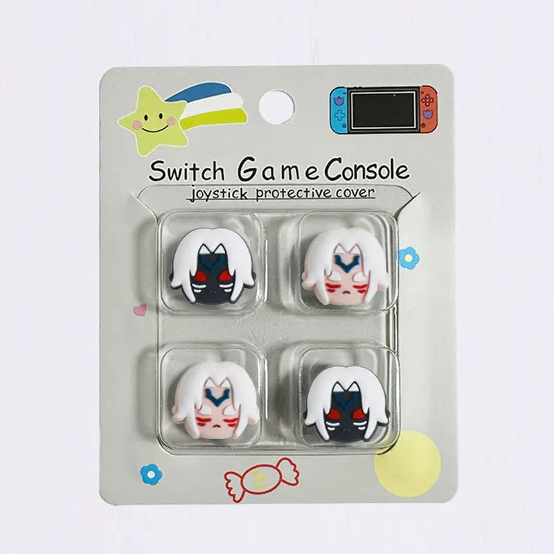 4pcs Cartoon Link Joystick Cover Grip Caps for Nintendo Switch
