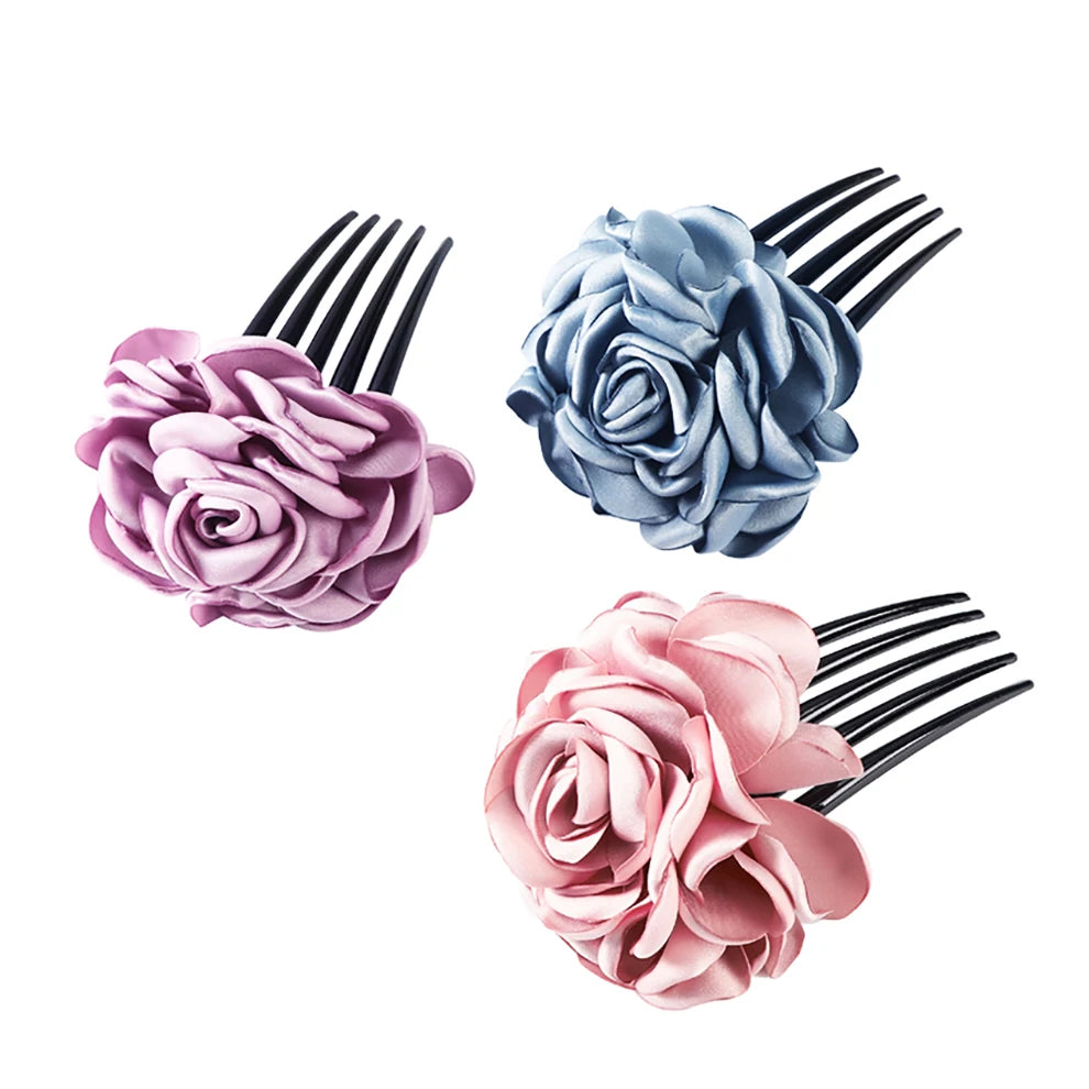 Molans Bridal Flower Hair Combs Wedding Floral Hairpins for Women