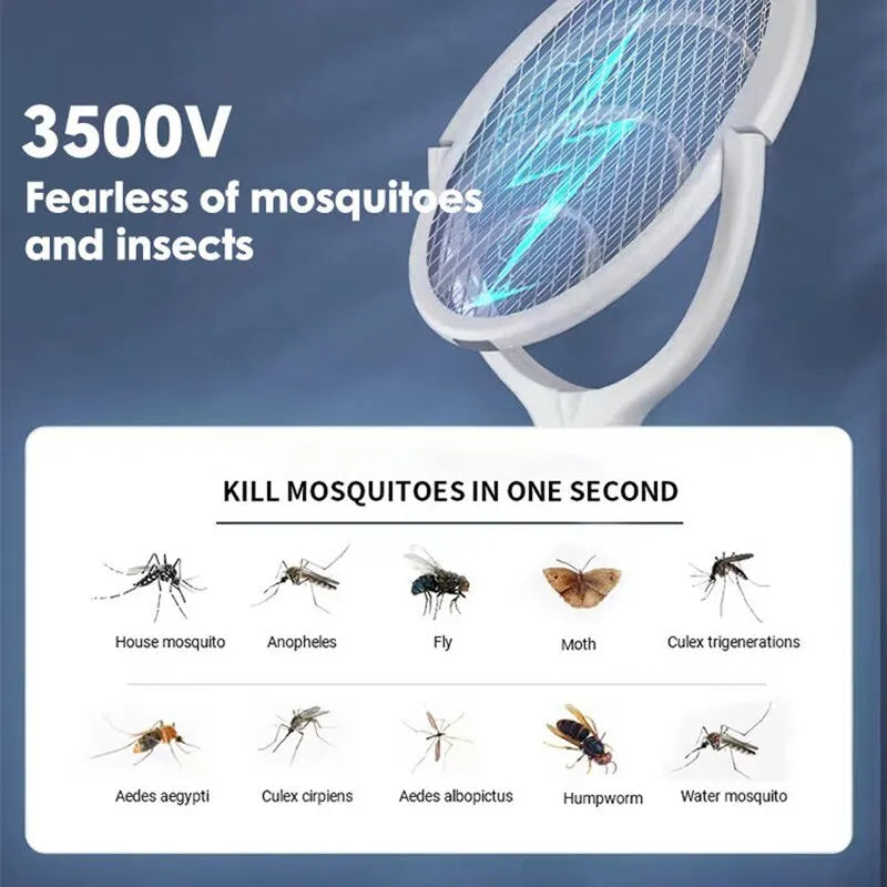 5 In 1 Fast Charging Electric Mosquito Swatter Lamp