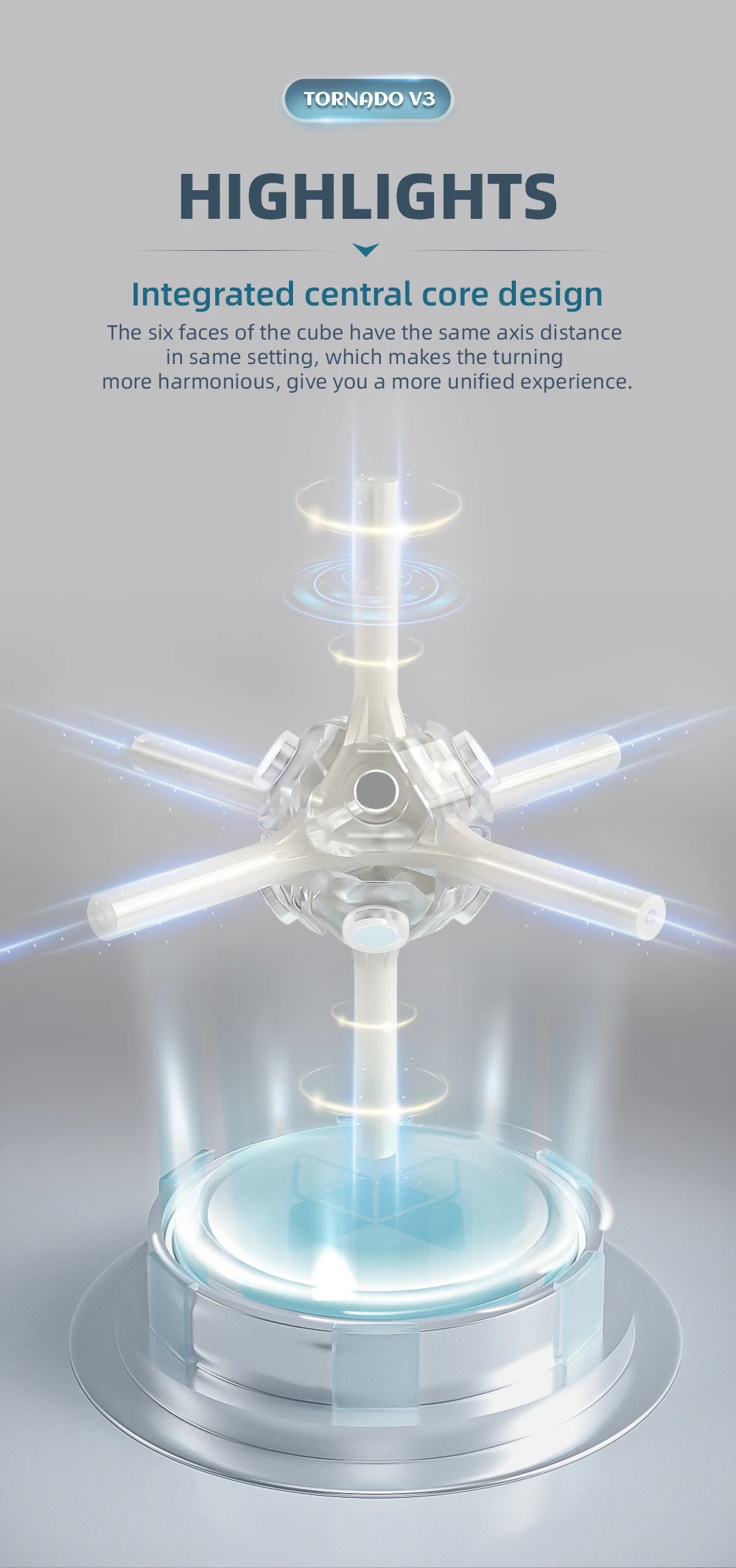 Qiyi X-Man Tornado V3 M Magnetic Speed Cube Puzzle Toy