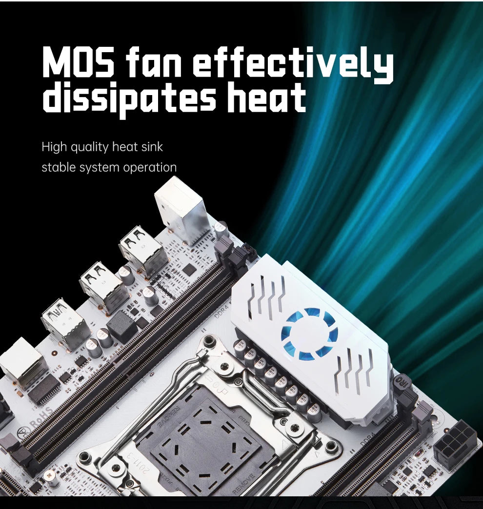 QIYIDA X99 Motherboard D4 LGA 2011 3 M.2 Slot DDR4 Support