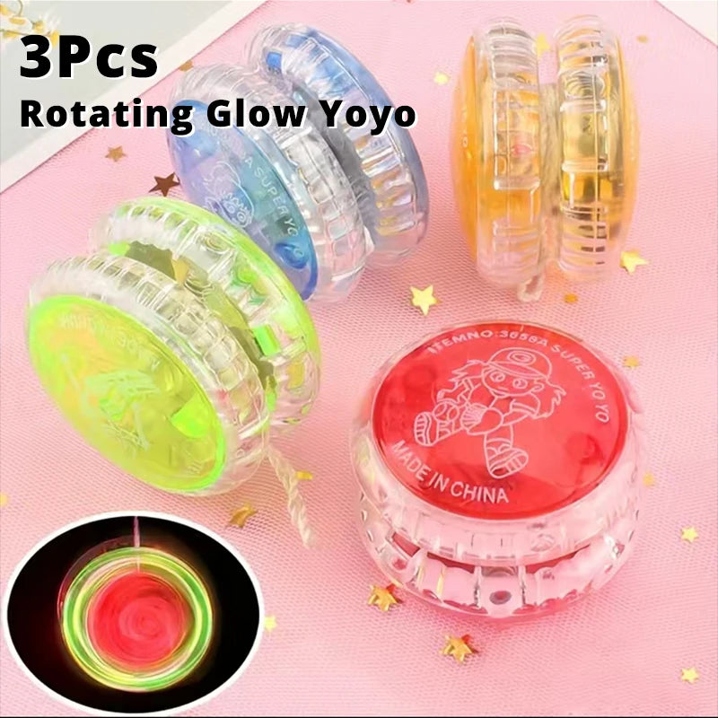 3Pcs Luminous Yo-yo Ball for Kids Light Up Playtime
