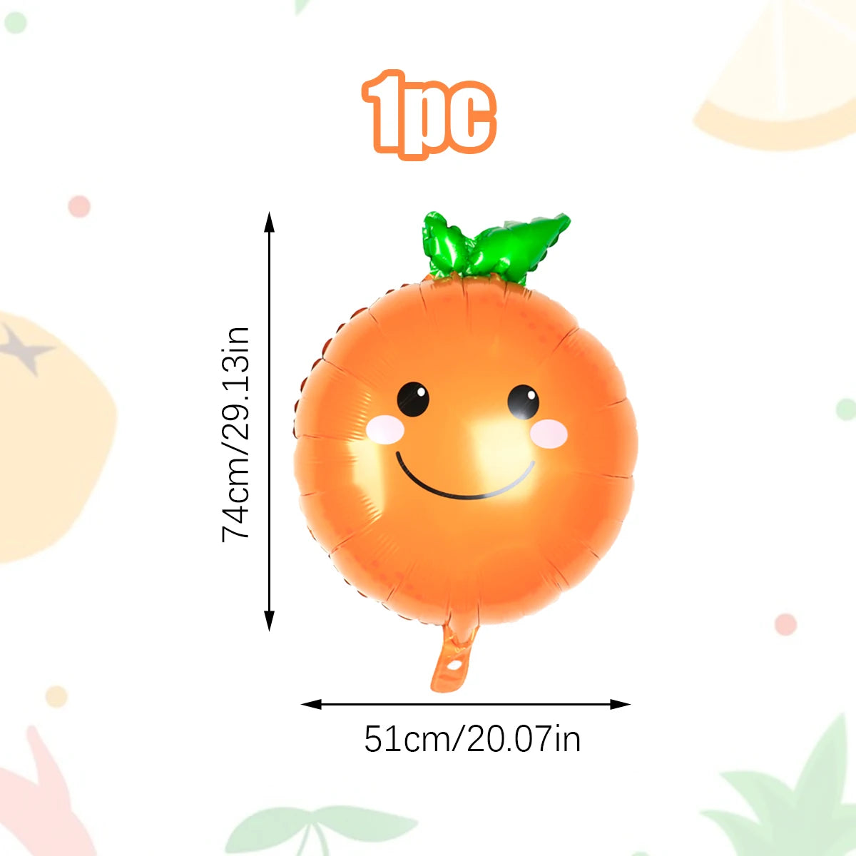 1/7pcs Fruit and Vegetable Balloons for Birthday Baptism Party