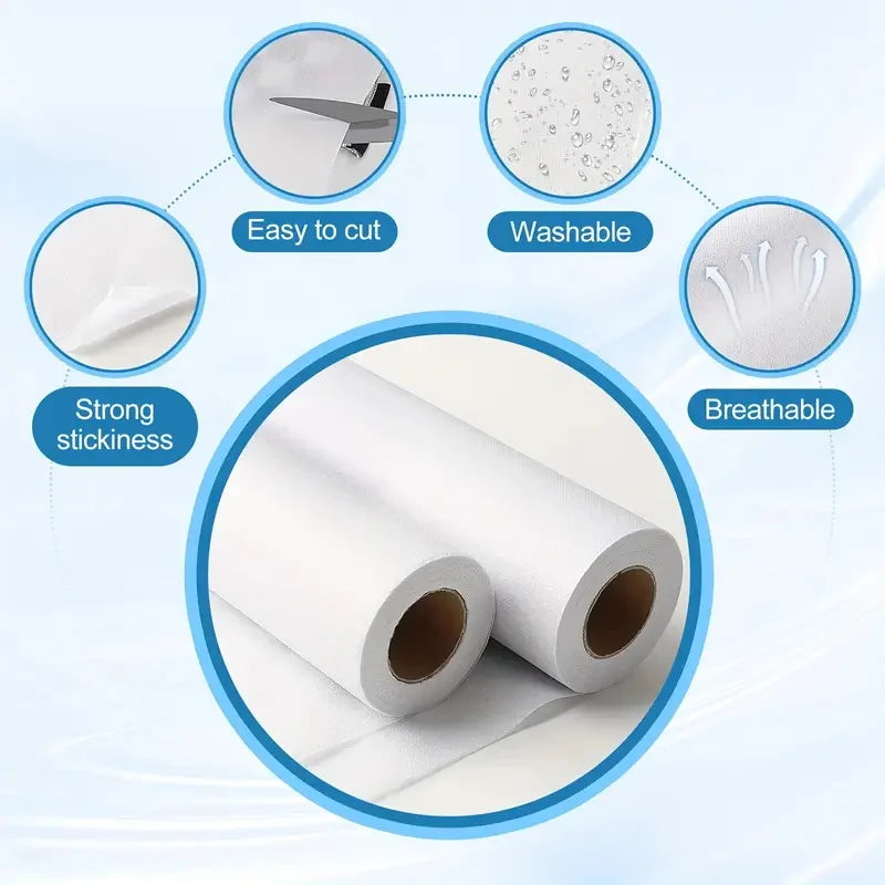 Non-Woven Adhesive Lining Roll Lightweight Polyester Single-Sided Interface for DIY Crafts and Home Decoration