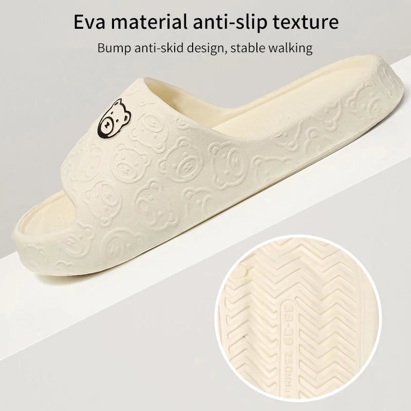 Non-Slip Slippers Female Summer EVA Indoor Home Sandals 2024