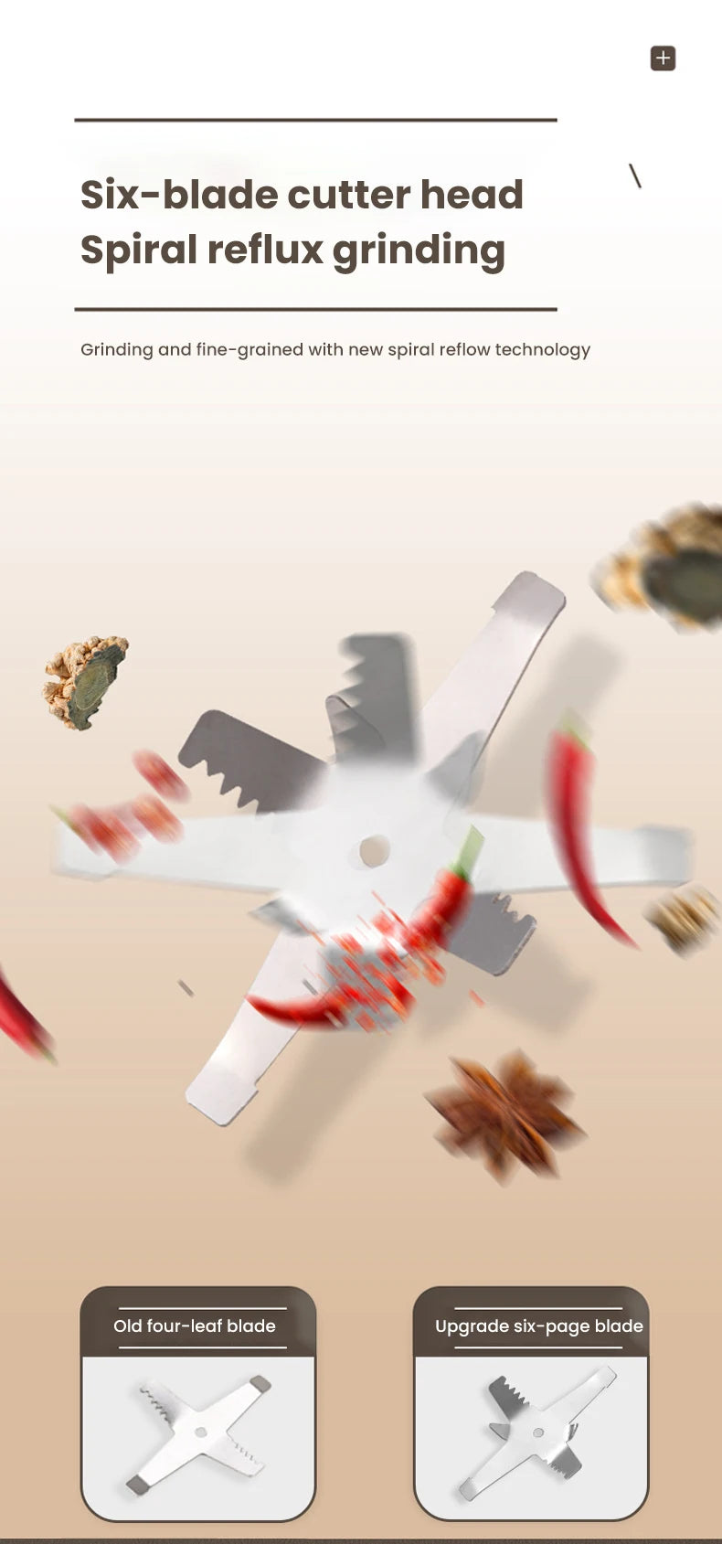 Molinillo de café eléctrico de alta potencia, para cocina, cereales, nueces, frijoles, especias, granos, máquina trituradora, molinillo de café multifuncional para el hogar