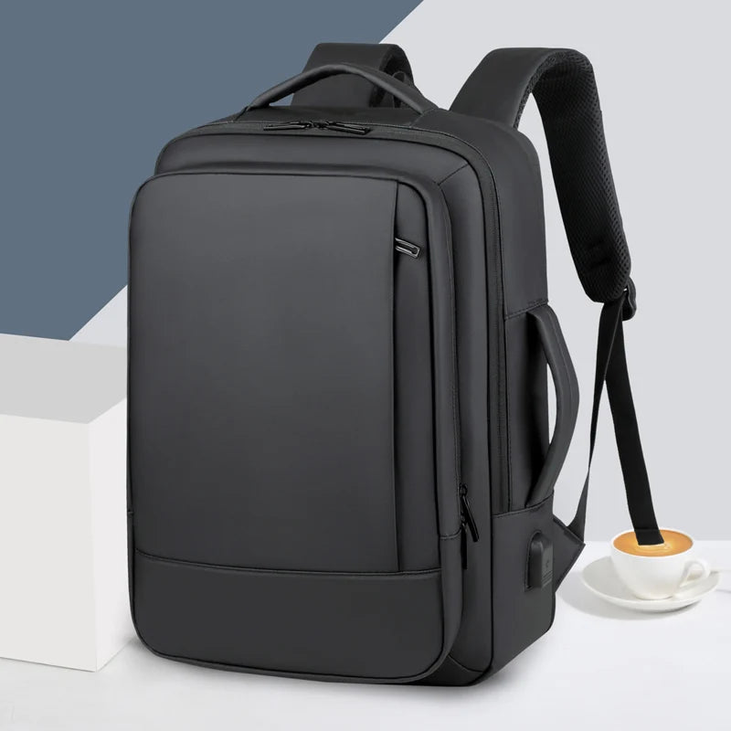 Rilibegan Men Travel Backpack Oxford Big Capacity USB Charge