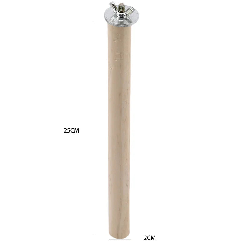 Parrot Pet Raw Standing Stick Wood Hanging Stand Rack Toy Sticksstand Parakeet Branch Perches For Bird Cage Bar Pet Supplies