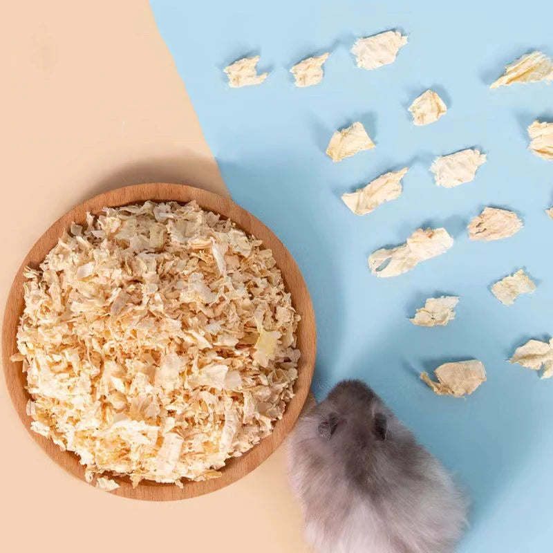 Hamster Sawdust Sterilize Deodorize Fluffy Log Sawdust Dry Warm House Padding Material Small Animal Nest Decorate Accessories