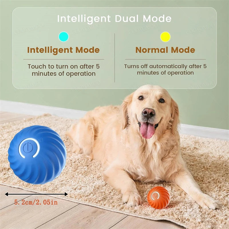 Smart Dog Toy Ball Electronic Interactive Moving Ball USB Bouncing Pet Toy for Puppies and Cats