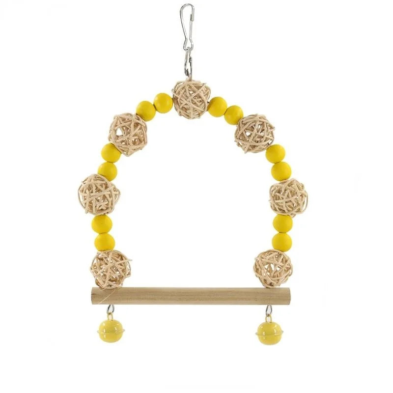 Bird Toy Swing Parrot Toy Swing Supplies Parrot Hammock Pet Toy Pet Supplies accesorios para pájaros попугаи