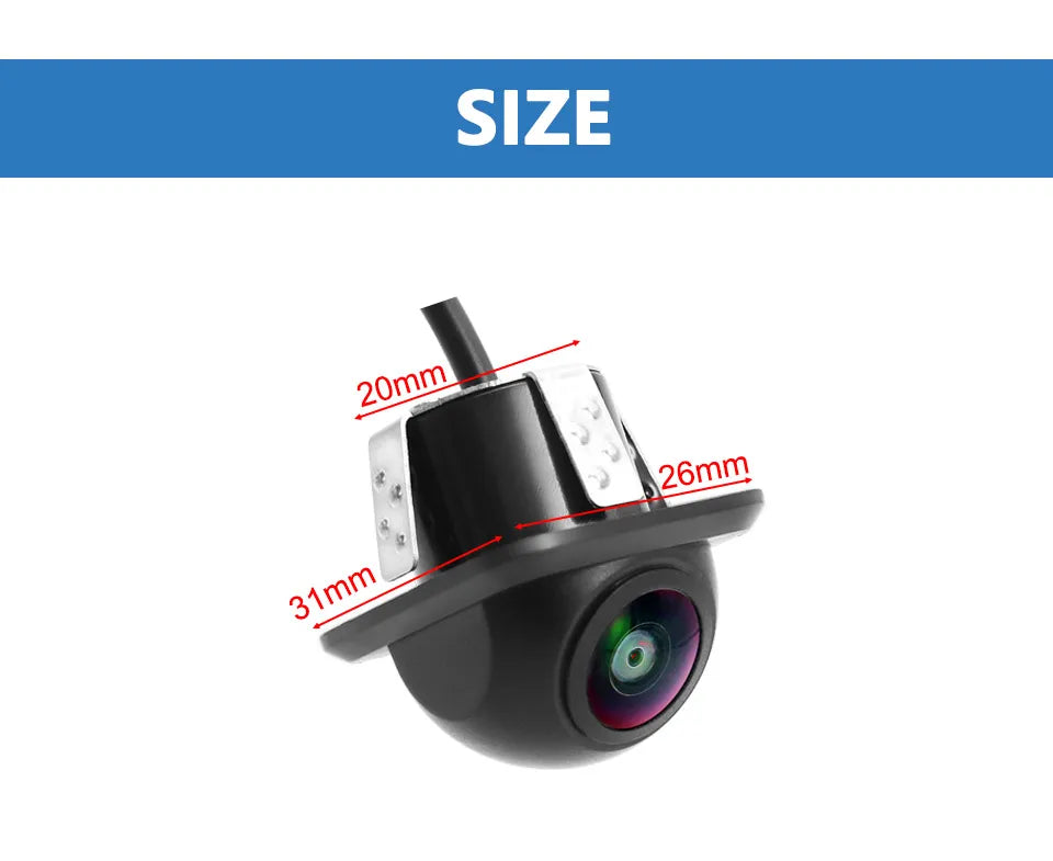 SMARTOUR Car Rear View Camera Night Vision Waterproof 170 Degree HD Video Fish Eye Lens