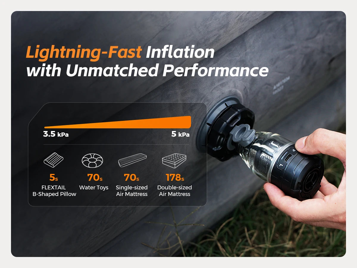 FLEXTAIL MAX PUMP 3 Electric Air Pump for Camping Gear