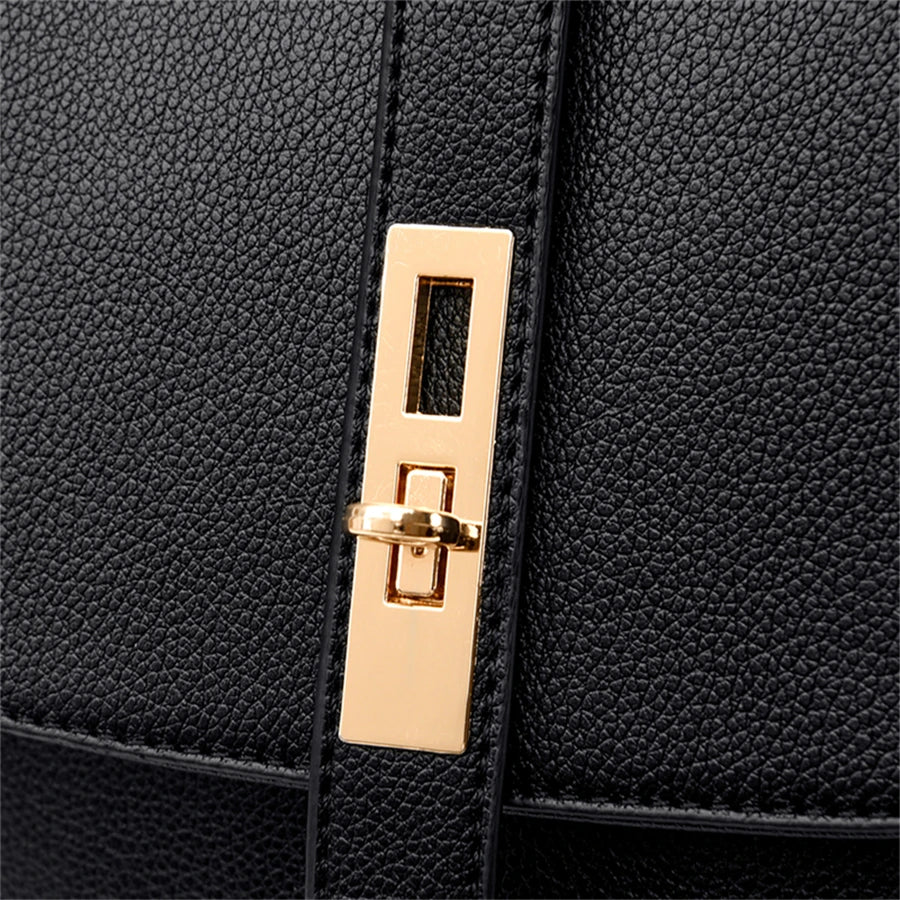 Luxury Women Leather Backpacks for Girls Casual Daypack