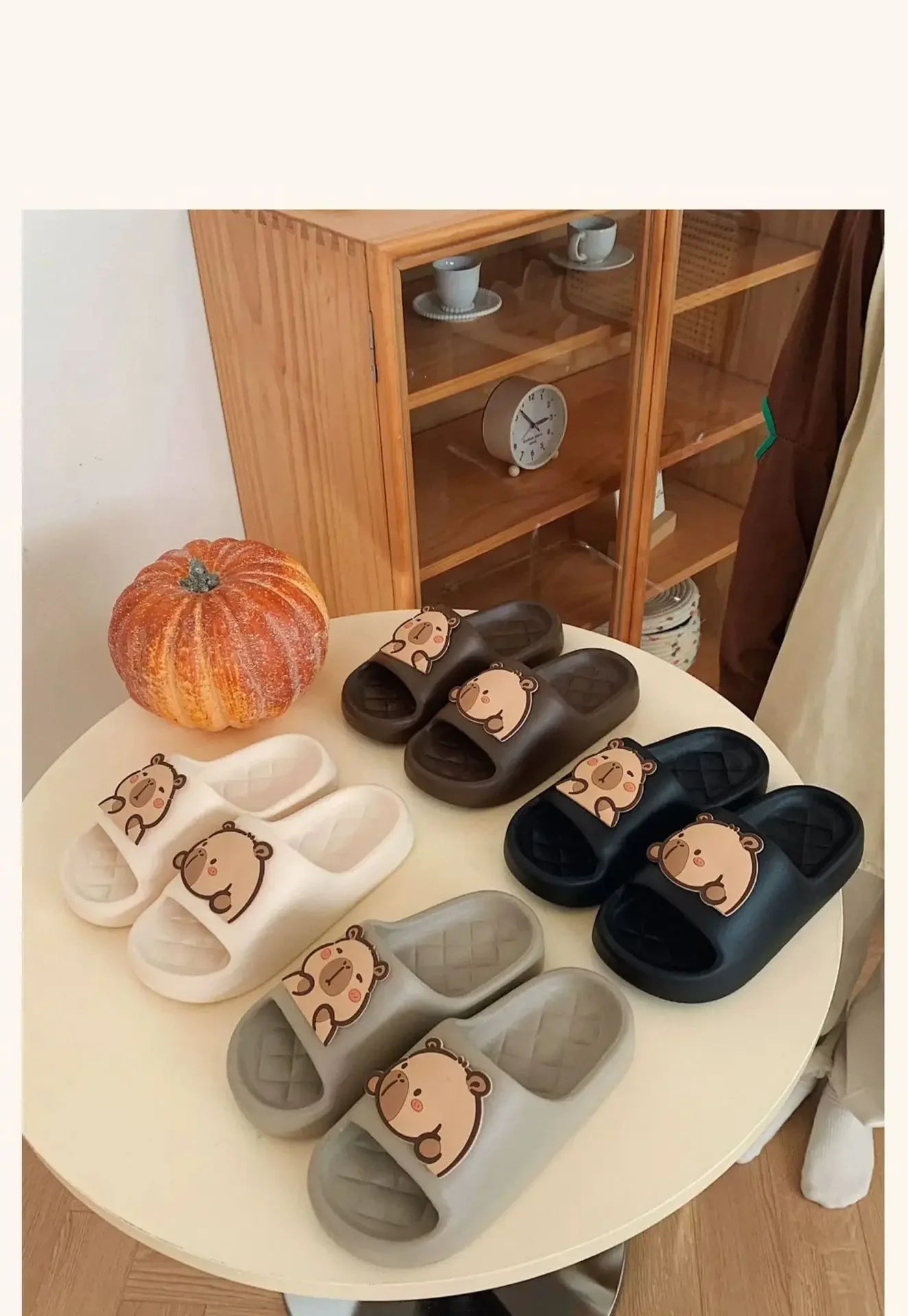 Capybara Slipper Women Cute Cloud Sandals Summer Flip Flops