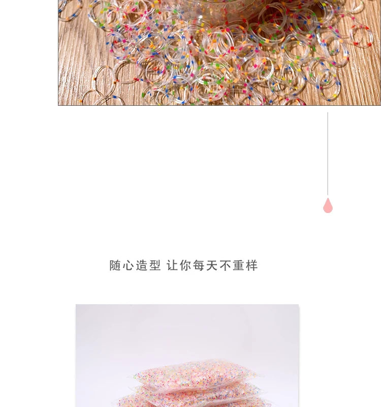 Girls Disposable Rubber Band Scrunchies Cute Baby Hair Accessories