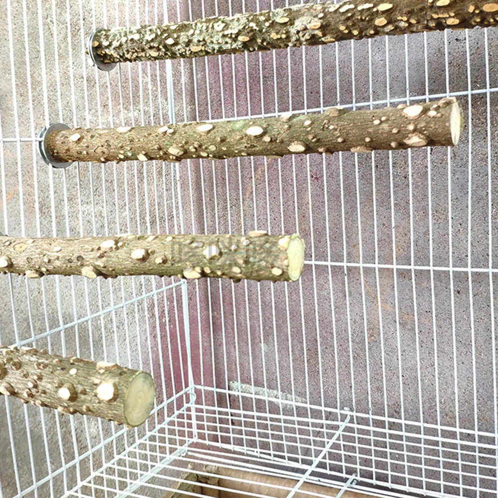 10/15/20cm Birds Toys Stick Grinding stick standing stick Parrots Tree Branch Cage Stand Rack Perches Chew Bite Accessories
