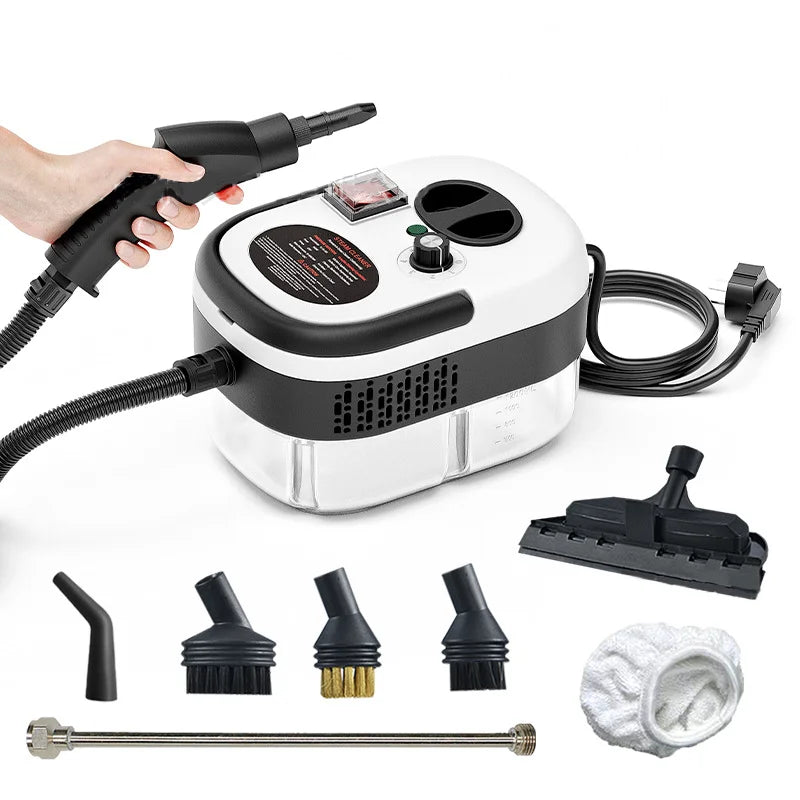 2500W High Temperature Handheld Steam Cleaner for Air Conditioners Kitchen Hoods Cars Floors and More