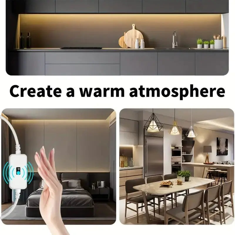 LED Neon Lights Strip Dimmable Waterproof USB Powered Motion Sensor Hand Scan Switch for Home Party DIY Neon Sign