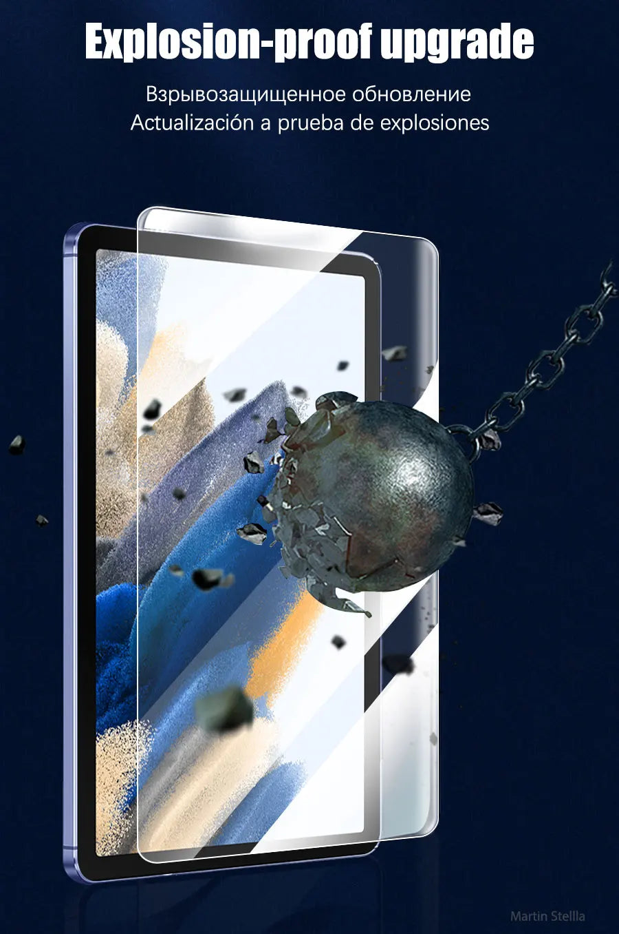 2 protectores de pantalla de vidrio templado para Samsung Galaxy Tab S8 Ultra Plus S6 Lite S7 Fe A7 Lite A8 S9 A9, accesorios para tabletas