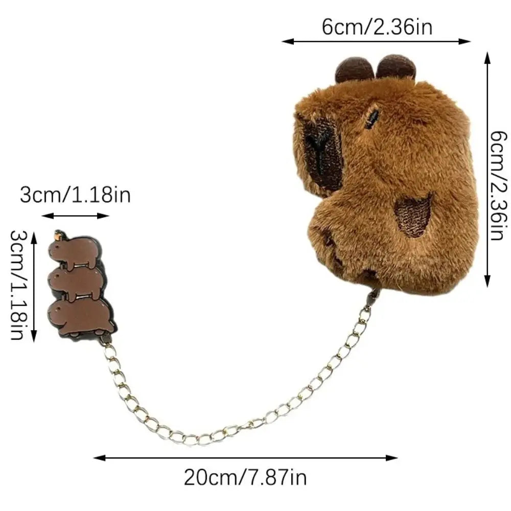 Chain Star Capybara Brooch Kawaii Lapel Pin Unisex